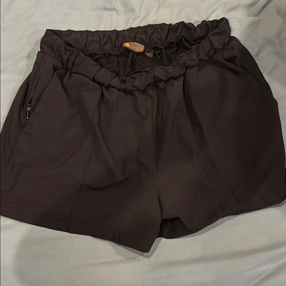Zella Black Athletic Shorts with Elastic Waist